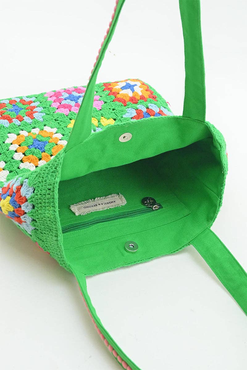 Rooted Radiance Crochet Tote- Sustainable Fashion